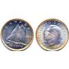 Image 1 : COLOR HIGH GRADE 1943 CANADA SILVER DIME-CH BU+