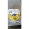 Image 1 : NEW HEAVY DUTY LIGHTED 200FT YELLOW EXTENSION CORD. 10AWG/3C