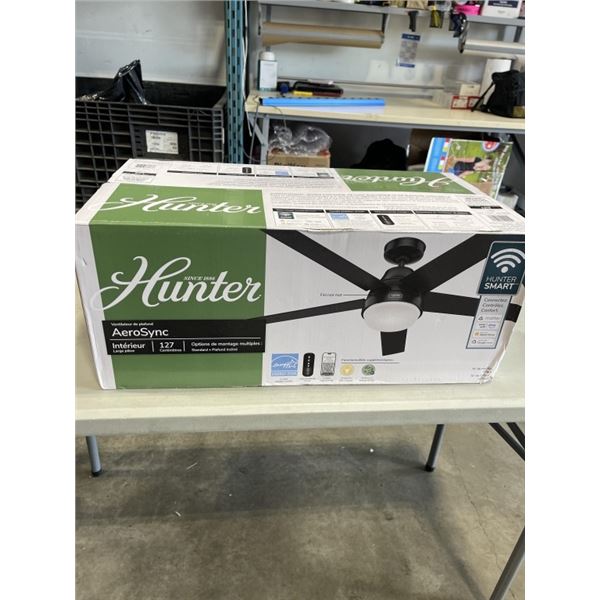 HUNTER AEROSYNC 50 INCH CEILING  FAN