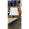 Image 1 : TRAY OF AUTOMOTIVE ITEMS INCLUDING CAR PASS RHOMBUS LEATHER UNIVERSAL STEERING WHEEL COVER, 2 GODESO