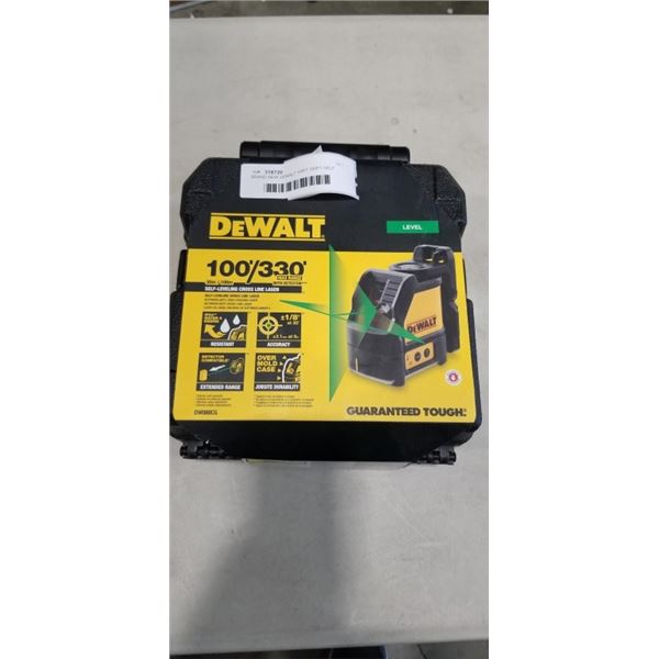 BRAND NEW DEWALT 100FT-330FT SELF LEVELING CROSS LINE LASER