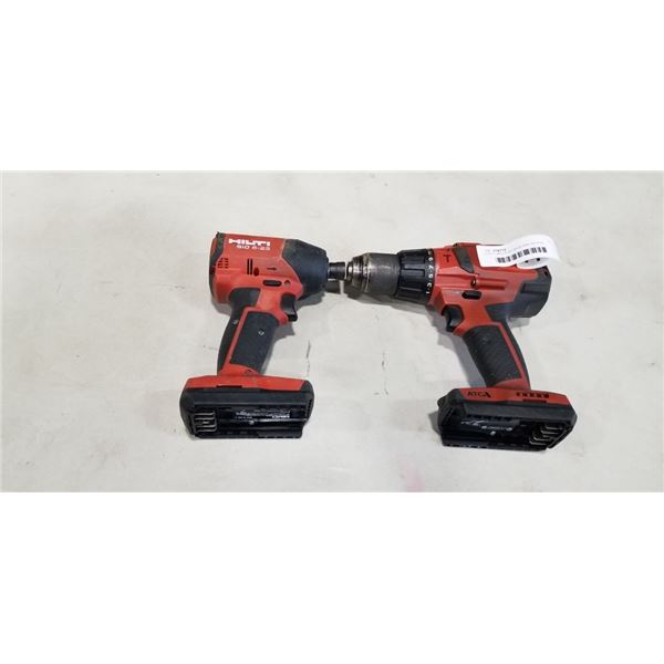 2 HILTI DRILLS SF SH-22 AND SID 6-22 -  BOTH WORKING, NO BATTERY