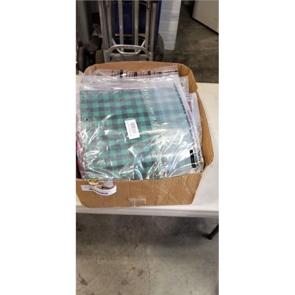CASE OF NEW 12x12" PLAID FABRIC SHEETS