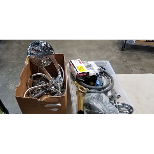 LOT OF PLUMBING AND BATHROOM SUPPLIES