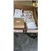 Image 1 : TRAY OF OVERSTOCK INCLUDING HIGHLAND FARM DOG GROUND ANCHOR AND CABAX 8X12" ACCESS PANEL AND SELF AD