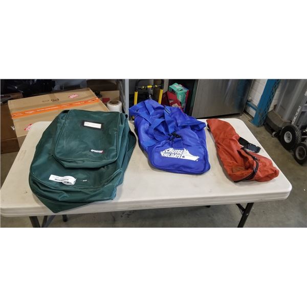 SPORT TRAVEL BAG AND 2 SMALL DUFFLE BAGS