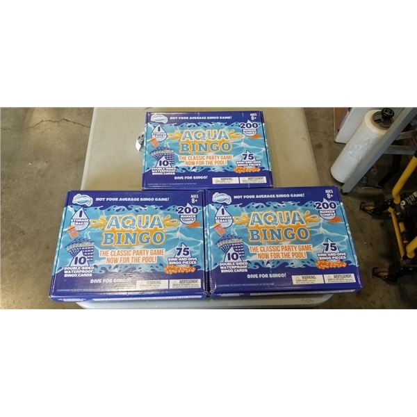 3 NEW AQUA BINGO PARTY GAMES FOR THE POOL