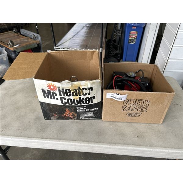 PORTABLE PUMP AND MR HEATER COOKER