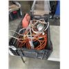 Image 1 : BASKET OF ELECTRICAL AND EXTENSION CORDS