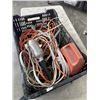 Image 3 : BASKET OF ELECTRICAL AND EXTENSION CORDS