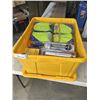 Image 1 : TOTE W/ LID FULL OF NEW OLD STOCK