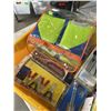 Image 4 : TOTE W/ LID FULL OF NEW OLD STOCK