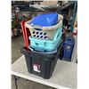 Image 1 : LOT OF TOTES W/ SOME LIDS