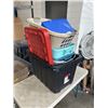 Image 2 : LOT OF TOTES W/ SOME LIDS