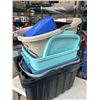 Image 3 : LOT OF TOTES W/ SOME LIDS