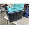 Image 4 : LOT OF TOTES W/ SOME LIDS