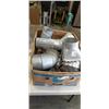 Image 2 : BOX OF TIN DUCTIING PIECES AND SHOWER FAUCET