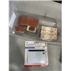 Image 4 : WOODEN BOX OF STAMPS AND INK PADS