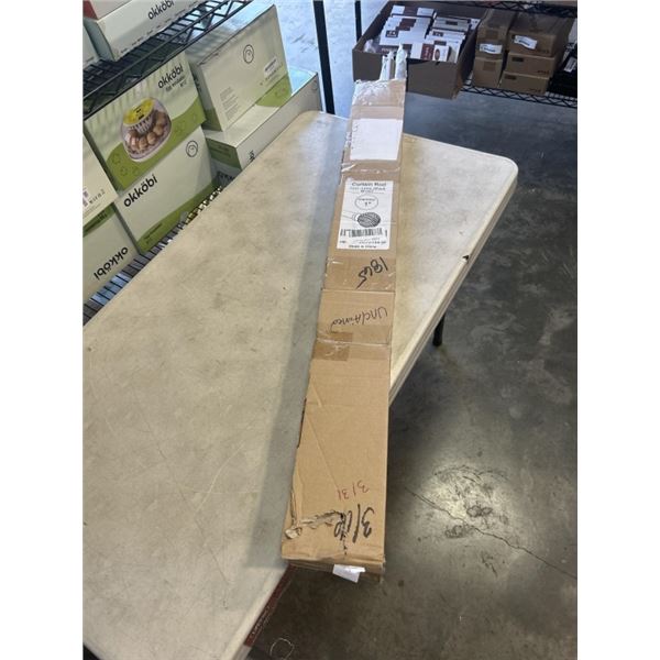 2 PACK BROWN CURTAIN RODS. 72" - 144"