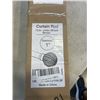 Image 2 : 2 PACK BROWN CURTAIN RODS. 72" - 144"