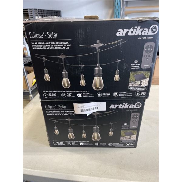 2 SETS OF ARTIKA PATIO DTRING LIGHTS