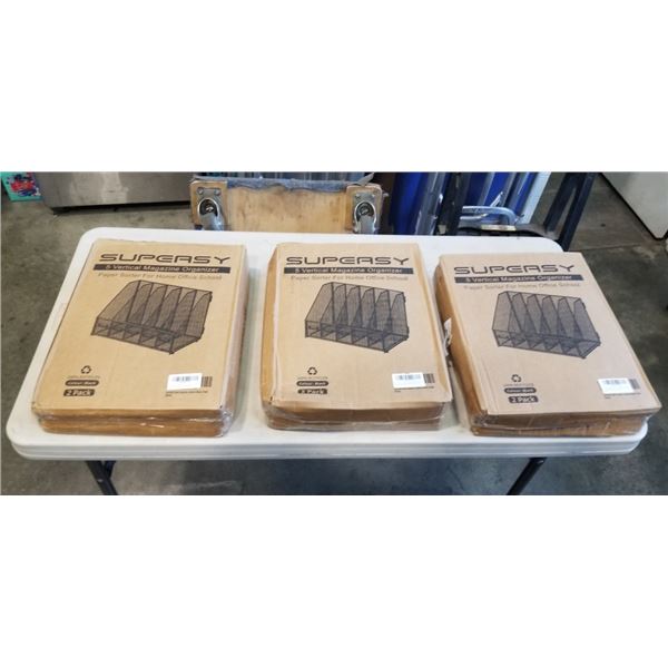 3 NEW SUPEASY 5 VERTICAL MAGAZINE ORGANIZERS