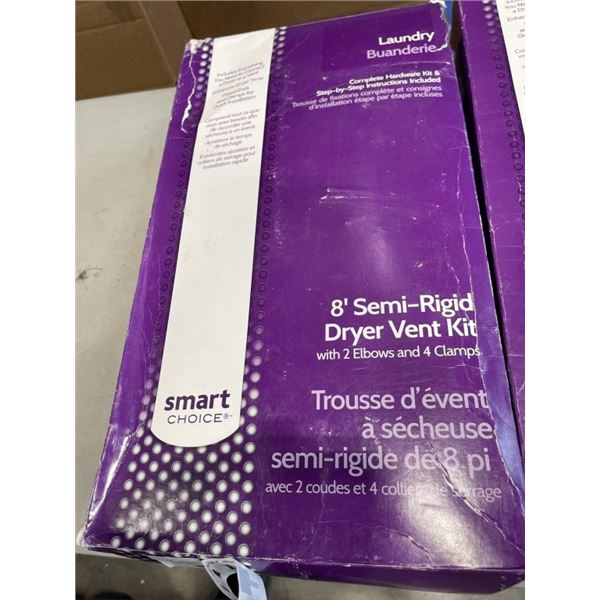 THREE SMART CHOICE 8-FT SEMI-RIGID DRYER VENT KITS