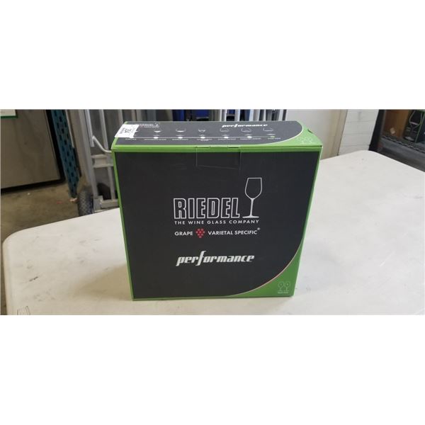 NEW SET OF REIDEL PINOT NOIR PERFORMANCE WINE GLASSES - RETAIL $99