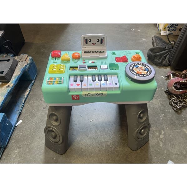 FISHER PRICE KIDS DJ MUSIC TABLE - WORKING