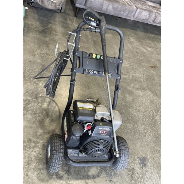 HONDA GC 190 PRESSURE WASHER. 3000 PSI. 2.5 GPM