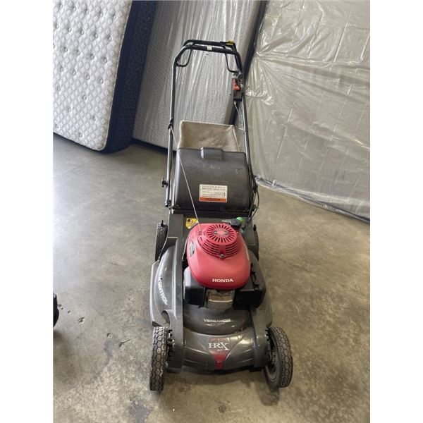 HONDA EASY START HRX 217 LAWN MOWER WITH CRUISE CONTROL. WORKING