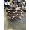Image 2 : 110 SQFT OF NEW ELEGANCE PREMIUM TEAK DECK TILES, 11 PACKS OF 5, 12X24 EACH
