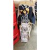 Image 1 : GOLF CLUB SET W/ BAG AND COVER- VINTAGE SEVENTY-SIX CAMPBELL WOODS AND ASSORTED IRONS