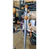 Image 4 : CHROME COMMERCIAL GARBAGE CAN, LIFT OFF AND COAT RACK