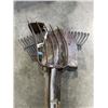 Image 3 : SHOVEL, METAL RAKE, GARDEN HOE, AND PITCHFORK