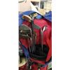 Image 3 : GOLF BAG OF LH SLAZENGER IRONS, WILSON DRIVERS WITH GOLFBALL SHAGGER OF EXPERIENCED GOLF BALLS
