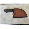 Image 2 : NEW XYJ BUTCHER CLEAVER WITH LEATHER CASE