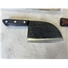 Image 3 : NEW XYJ BUTCHER CLEAVER WITH LEATHER CASE