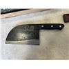 Image 4 : NEW XYJ BUTCHER CLEAVER WITH LEATHER CASE