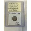 Image 1 : 1918 CANADIAN SILVER 10 CENT KING GEORGE V .925 SILVER