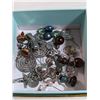 Image 1 : BOX W/ PAIRS OF VINTAGE DANGLE EARRINGS