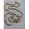 Image 1 : EXTRA LENGTH, HAND KNOTTED PEARLS NECKLACE, 27"