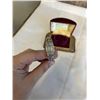 Image 4 : DAMAS DELUXE VINTAGE LADIES WATCH IN CASE, SOME STONES MISSING