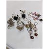 Image 1 : 6 PAIRS OF VINTAGE PEARLS, SILVER BEADS AND GEM STONE EARRINGS
