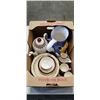 Image 1 : BOX OF CHINA AND POTTERY JUG