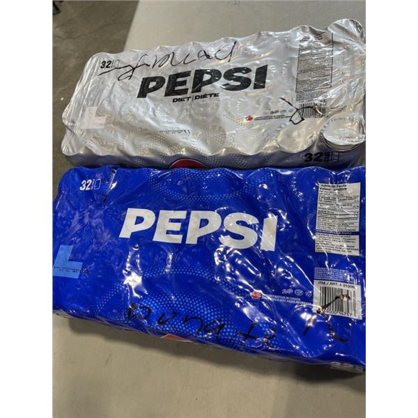 32 PACK OF PEPSI AND 32 PACK OF DIET PEPSI