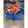 Image 1 : LARGE TOTE OF CHRISTMAS DECOR