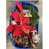 Image 3 : LARGE TOTE OF CHRISTMAS DECOR