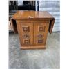Image 1 : VINTAGE OAK DROP SIDE SERVING CABINET