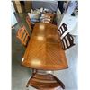 Image 1 : DINING TABLE W/ LEAF 6 CHAIRS